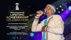 Music Icon Ringo Madlingozi to Perform Exclusive Live Show on YouTube After SAMA Lifetime Honor