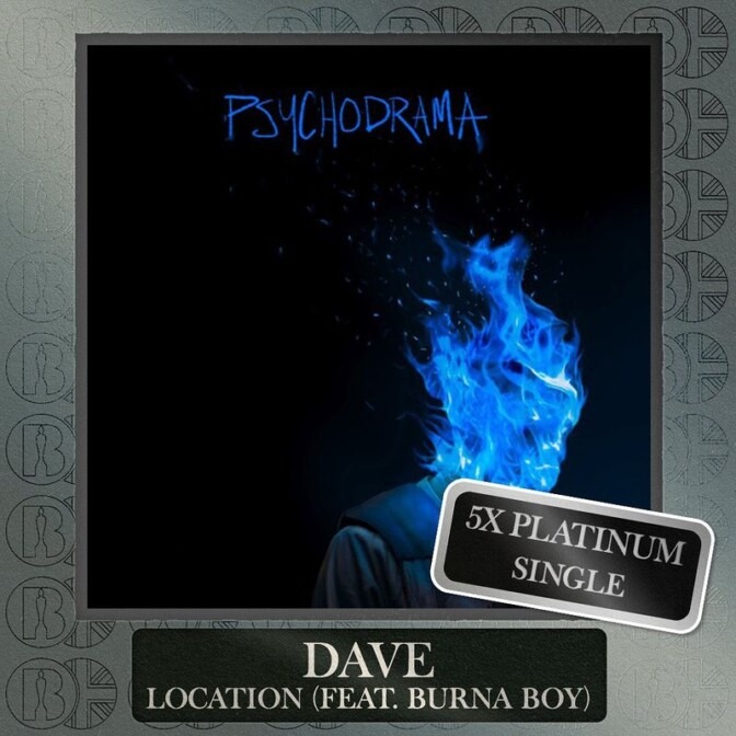 ‘Location’ by Dave & Burna Boy Goes 5× Platinum in the UK