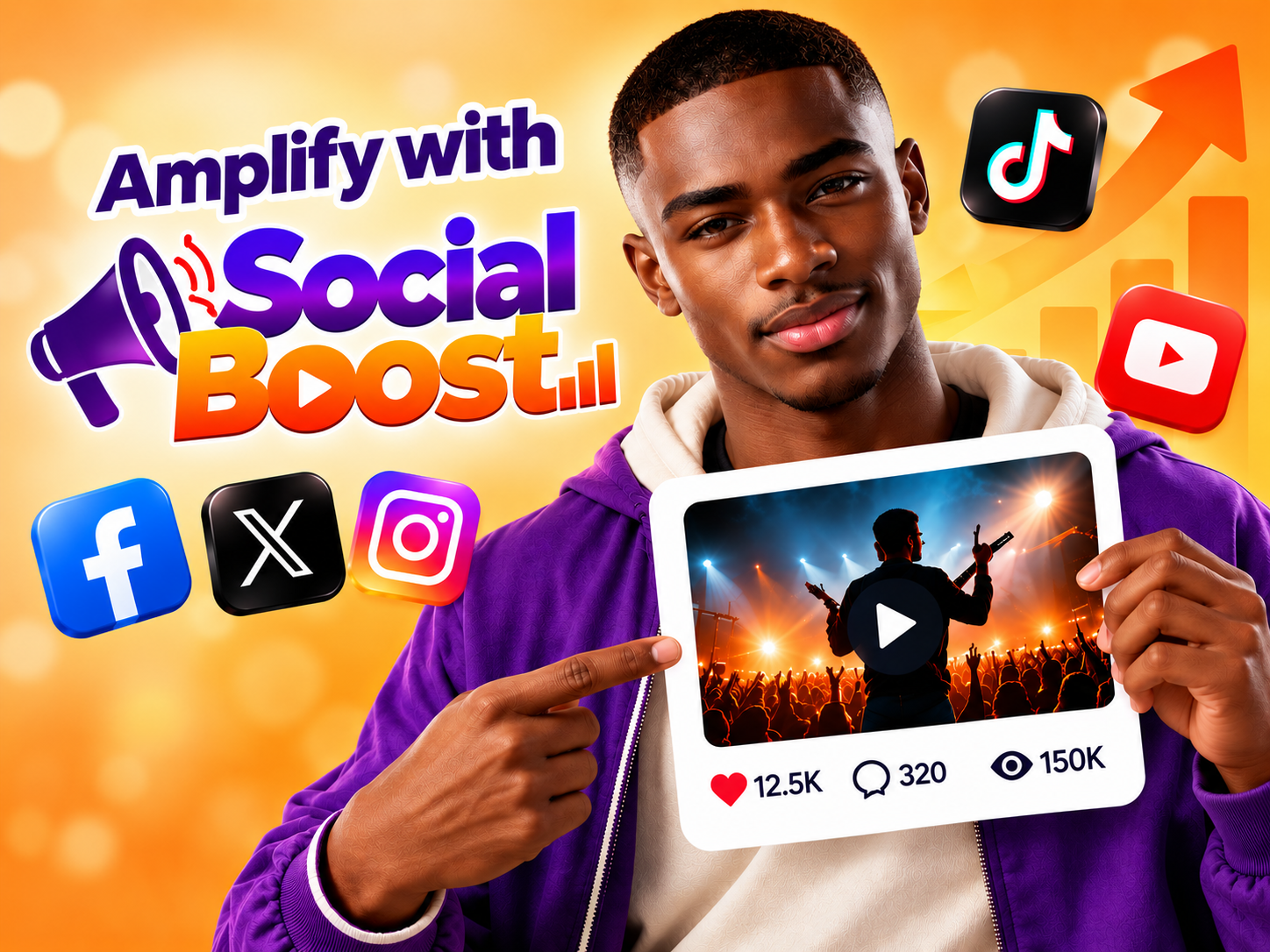 With Social Boost: